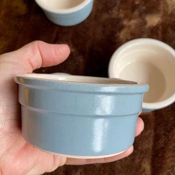 Cermer Set of 4 Pale Gray 3-1/2” Ramekins PRISTINE - Picture 3 of 5